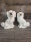 VTG STAFFORDSHIRE STYLE SPANIEL DOG SCULPTURES
