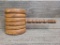ANTIQUE LARGE WOODEN MALLET / GAVEL