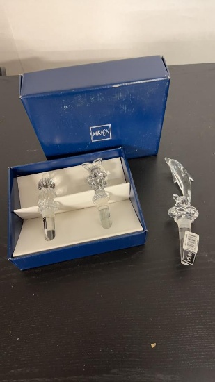 MIKASA CRYSTAL BOTTLE STOPPERS