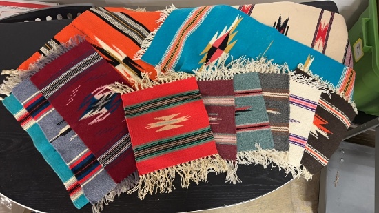 HAND WOVEN WOOL PLACEMATS AND RUNNERS