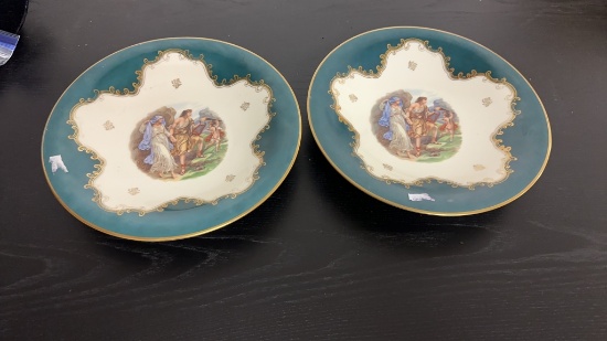 ROYAL HEIDELBERG HANDPAINTED ANGEL WITH COUPLE