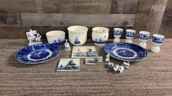 BLUE & WHITE DELFT BLUE POTTERY & MORE