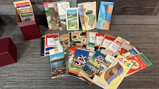 1940s-1960s US STATE MAPS