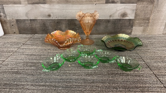 DEPRESSION GLASS BOWLS