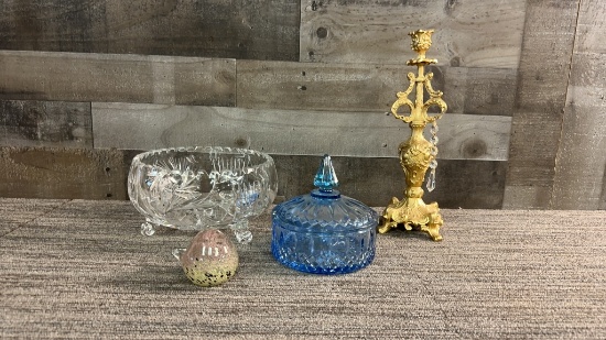 ACB CRYSTAL BRUNSWICK FRUIT BOWL & MORE