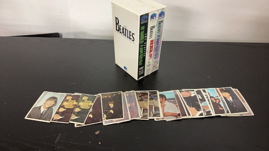 THE BEATLES COLLECTOR CARD & VHS COLLECTION