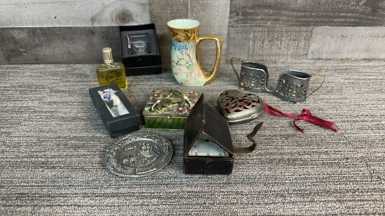 STETSON COLOGNE, TRINKET BOX, NAPKIN HOLDER & MORE