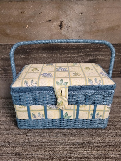 SEWING BASKET WITH SUPPLIES