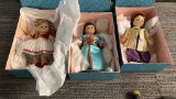 3) MADAME ALEXANDER INTERNATIONAL DOLLS