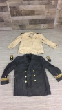 2) ANTIQUE OFFICERS DRESS JACKETS.