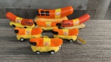 OSCAR MAYER WIENERMOBILE COIN BANKS & BEAN BAG TOY