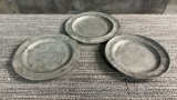 VTG PEWTER PLATES