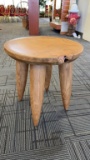 BURLWOOD STUMP TABLE/STOOL