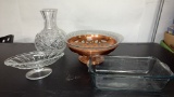 CRYSTAL VASE, CENTER PIECE BOWL, & MORE