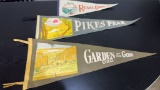 3) VTG PENNANT FLAGS: COLORADO SOUVENIR FELT FLAGS