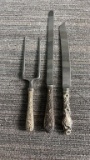STERLING HOLLOW HANDLE SERVING UTENSILS KIRK & SON