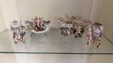 CAPODIMONTE STYLE CENTERPIECE & VASES