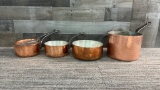 VTG HAMMERED COPPER POTS
