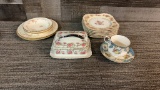 ANTIQUE VICTORIAN AUSTRIA SARDINE BOX & BONE CHINA