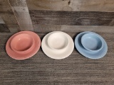 3) VTG FIESTAWARE DINNER PLATE & BOWL SETS