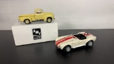 ERTL 1965 SHELBY COBRA WHITE & 1950 CHEVY PICKUP