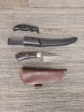 THE CUDA FILLET & DAMASCUS STEEL SKINNER KNIVES