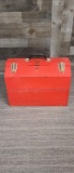 VINTAGE RED TOMBSTONE PULLOUT TOOLBOX