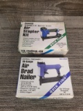2) CENTRAL PNEUMATIC 18 GAUGE AIR STAPLER & NAILER