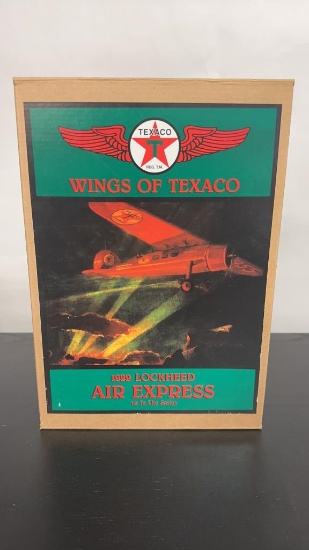 "WINGS OF TEXACO" DIECAST AIRPLANE COIN BANK