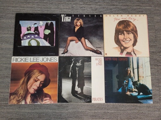 VINYL RECORDS: TINA TURNER, RICKIE LEE JONES & MOE