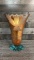 SALVATORE POLIZZI STYLE ART GLASS VASE SIGNED