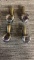 AMETHYST GLASS BALL & BRASS CLAW FURNITURE FEET