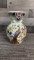 D.P. DELFT POLYCHROME PEACOCK VASE