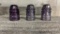VINTAGE AMETHYST GLASS INSULATORS