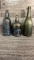 ANTIQUE IRIDESCENT WINE BOTTLES
