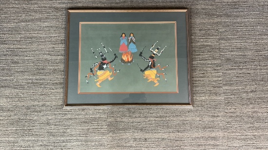 "APACHE CROWN DANCE, 1952" BY ALLAN HOUSER