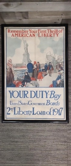 VTG US "LIBERTY BONDS" POSTER