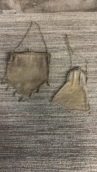 ANTIQUE METAL MESH HANDBAGS