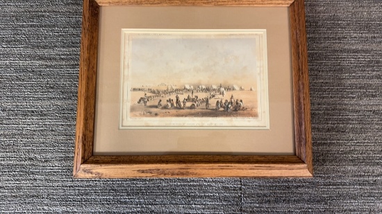 DISTRIBUTION OF GOODS TO THE ASSINIBOINES -STANLEY