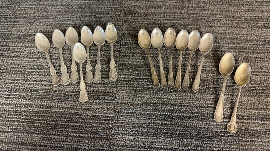 STERLING SILVER SMALL SPOONS 161G