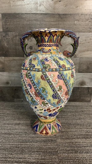 JAPANESE MORIAGE SATSUMA STYLE VASE