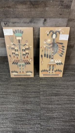 NAVAJO SANDPAINTINGS ON BOARD