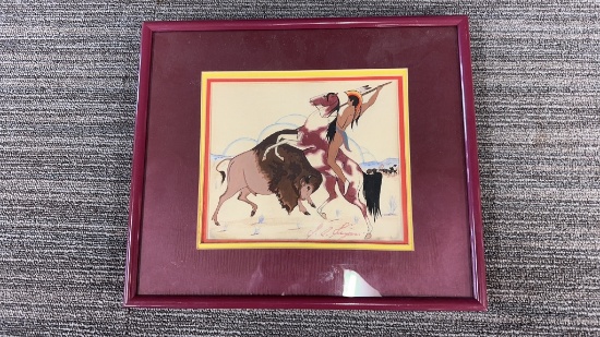 "BUFFALO HUNT" BY A.L. LUJAN
