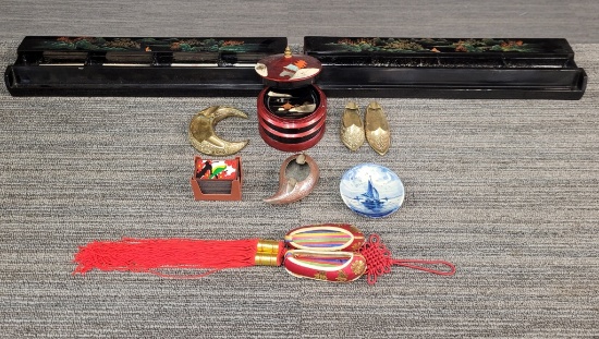 WOOD & BRASS JAPANESE DECOR