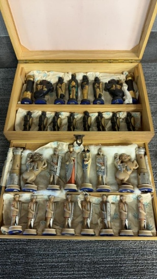 1958 ANRI TORIART ROMANS & TEUTONS CHESS SET