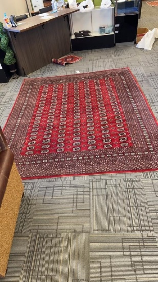 100"x116" HANDKNOTTED WOOL AREA RUG