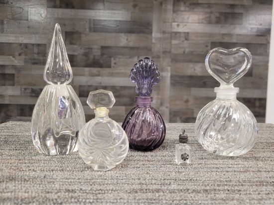 GLASS PERFUME BOTTLES
