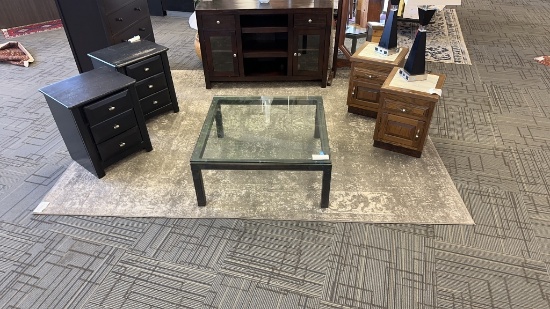 8FTx10FT MODERN GREY AREA RUG