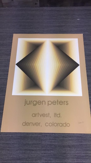 JURGEN PETERS SIGNED POSTER PRINT