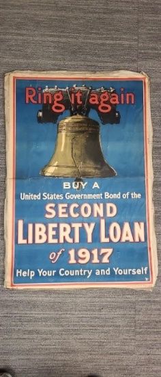 VTG US "LIBERTY BONDS" POSTER